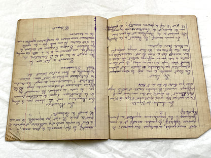 1920s - French School Notebook - Young Girl's Lessons on Morals and Civic Duty From 1926 France - All Pages Photographed