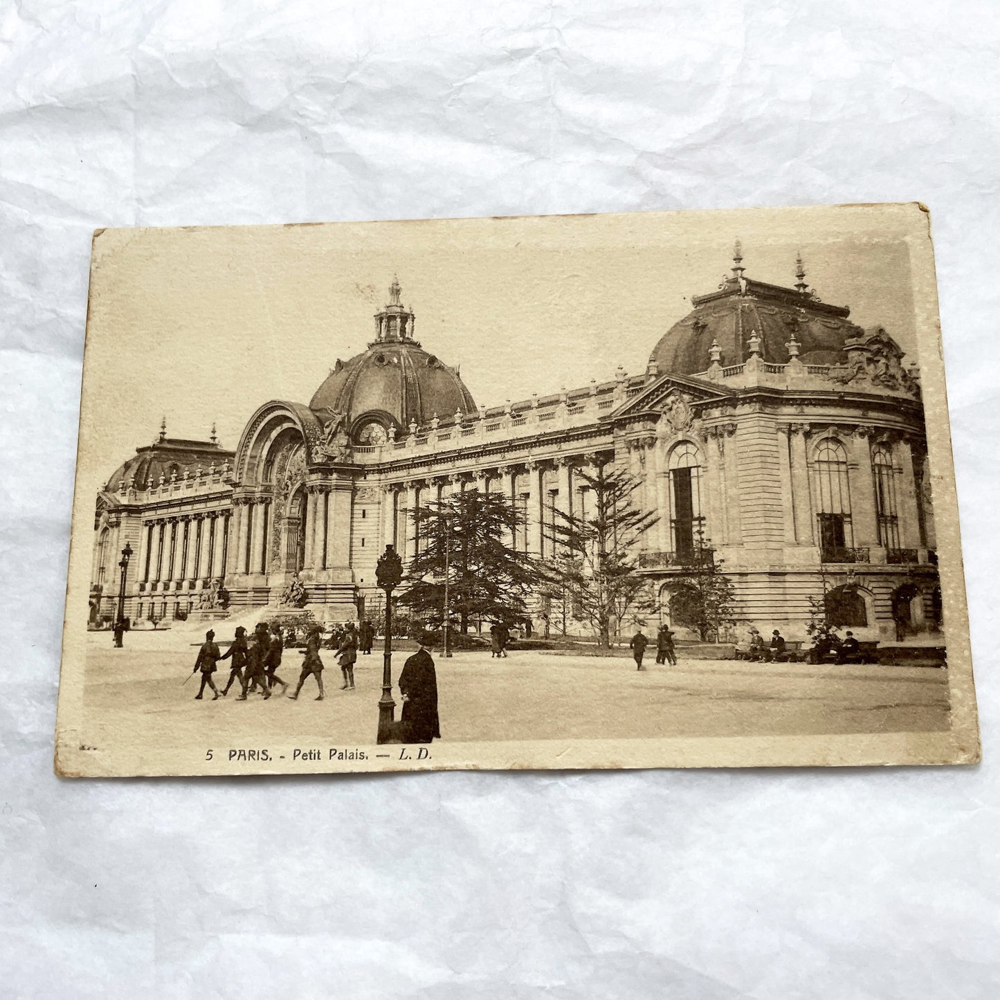 1920s - Vintage Paris Postcard - Petit Palais Beaux-Arts Architecture - Historic Parisian Landmark - French Capital City Collectible View