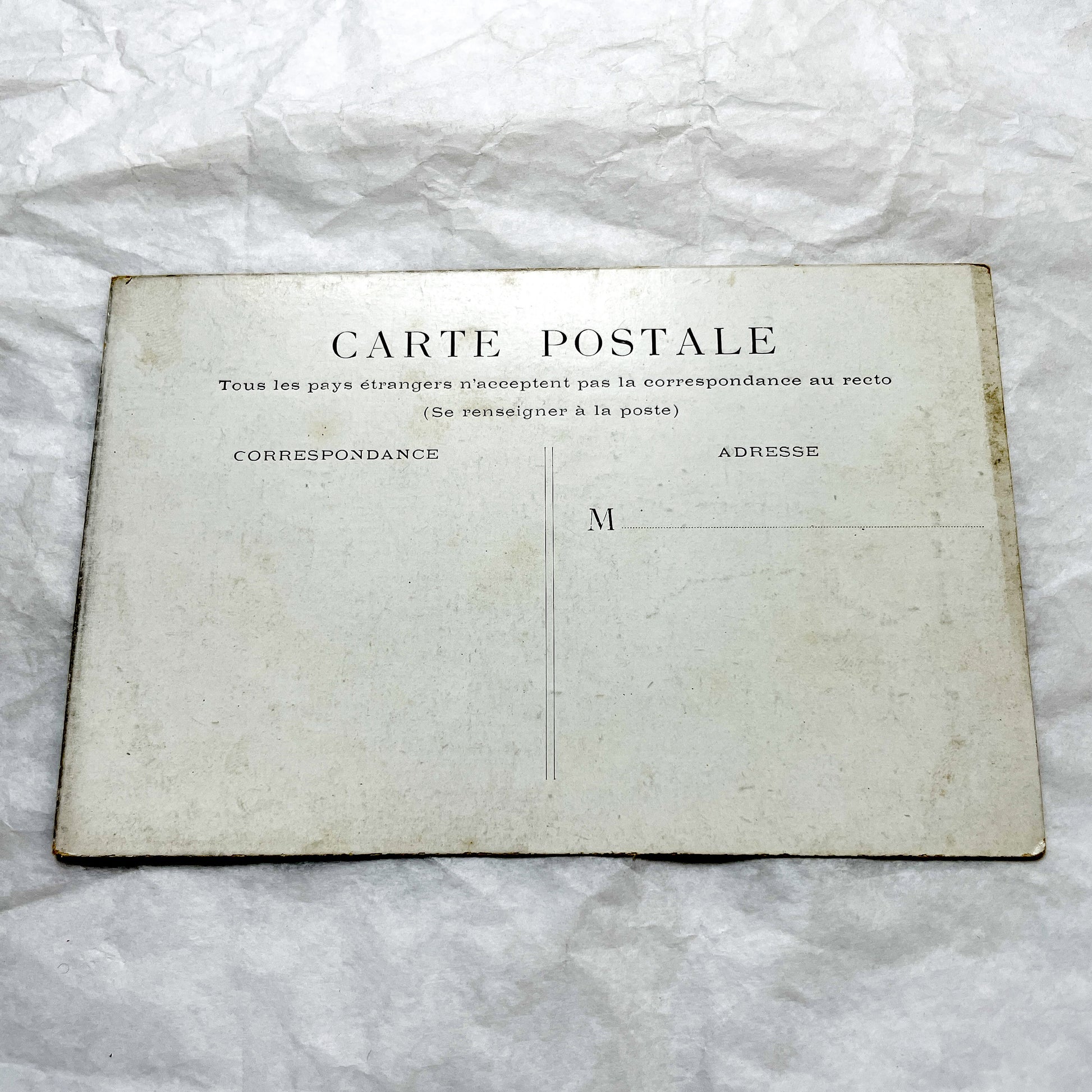 1910s - Vintage Paris Statue de la République Postcard - Historic French Monument Landmark View - Black & White Photography Ephemera
