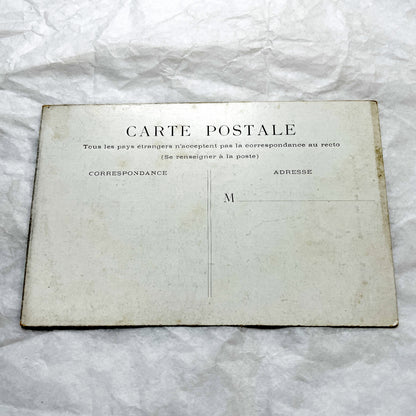 1910s - Vintage Paris Statue de la République Postcard - Historic French Monument Landmark View - Black & White Photography Ephemera