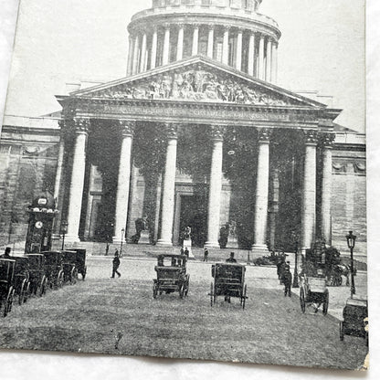 1910s - Historic Paris Pantheon Postcard - Vintage French Architecture Souvenir - Grand Monument View - Parisian Street Scene
