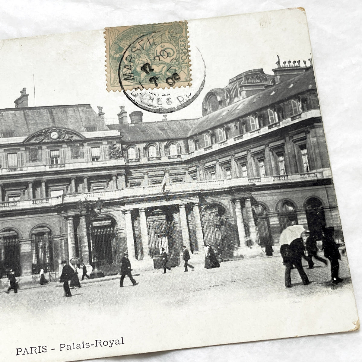 1900s - Vintage Paris Palais-Royal Postcard - Historic French Architecture - Early 20th Century Street Scene
