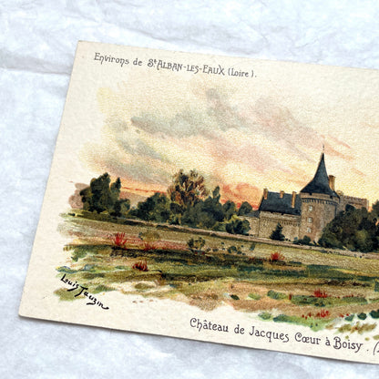 1900s - Vintage Postcard - French Castle Loire Valley Art - Louis Tauzin