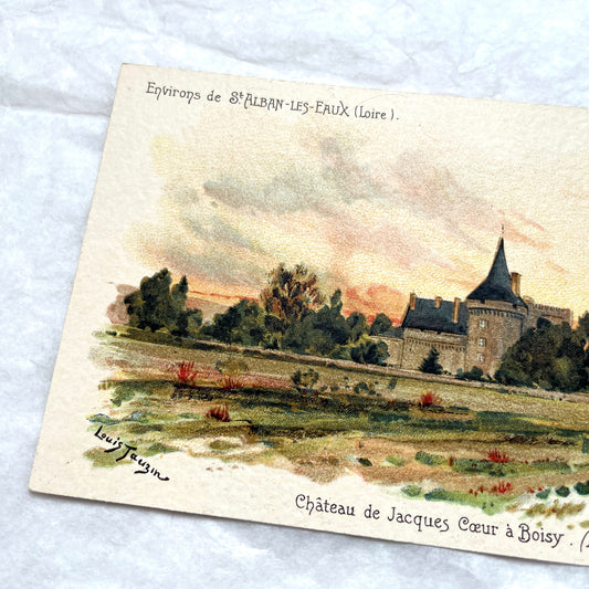 1900s - Vintage Postcard - French Castle Loire Valley Art - Louis Tauzin