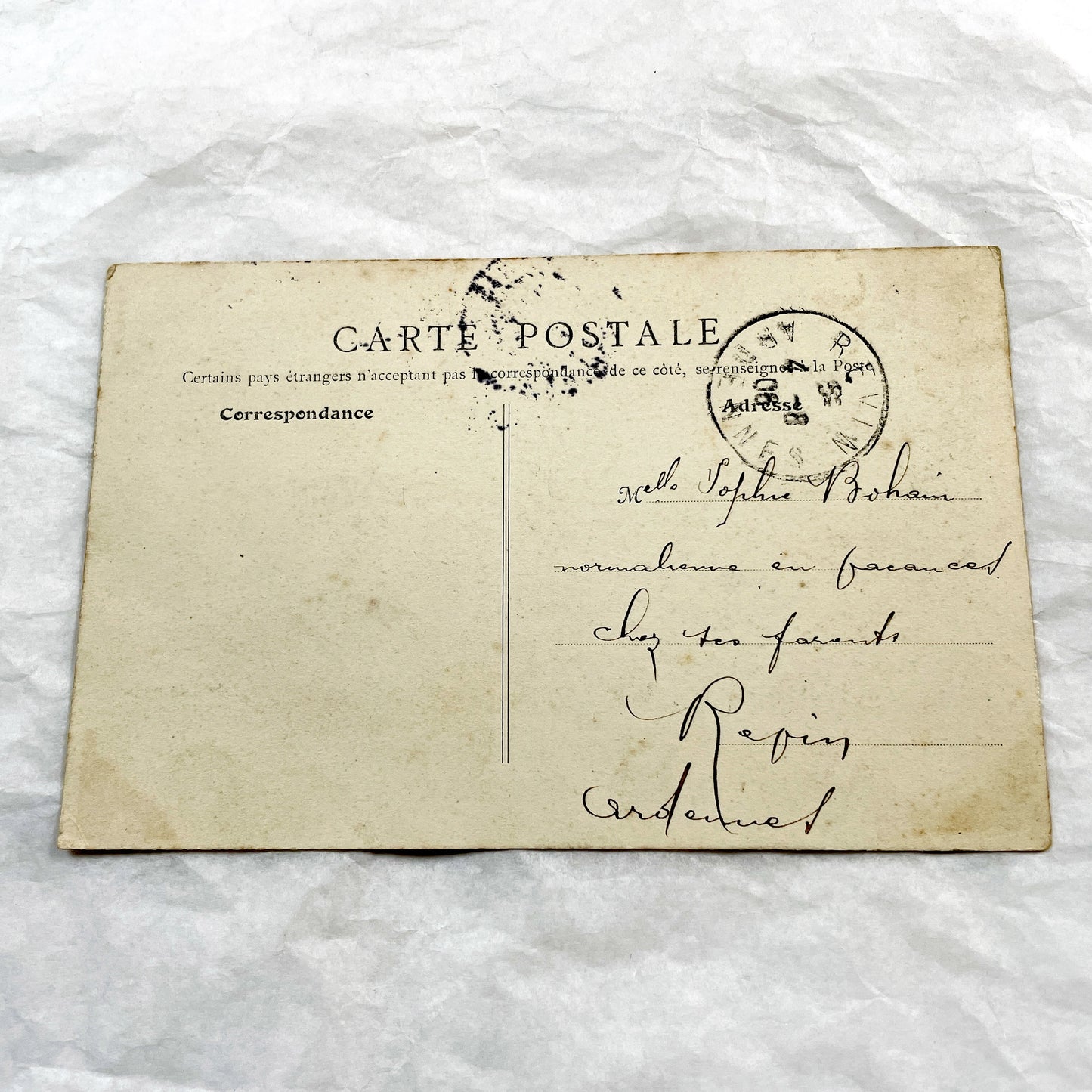 1900s - Vintage Parisian Postcard - La Seine Au Pont Des Arts - Historic French River Scene - Antique Paris City View - Collectible Ephemera