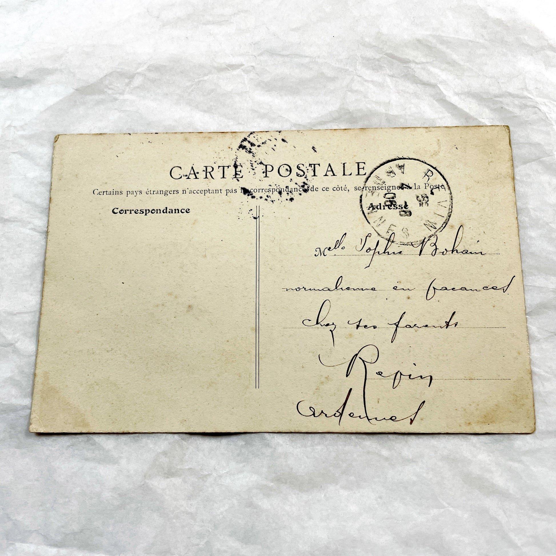 1900s - Vintage Parisian Postcard - La Seine Au Pont Des Arts - Historic French River Scene - Antique Paris City View - Collectible Ephemera