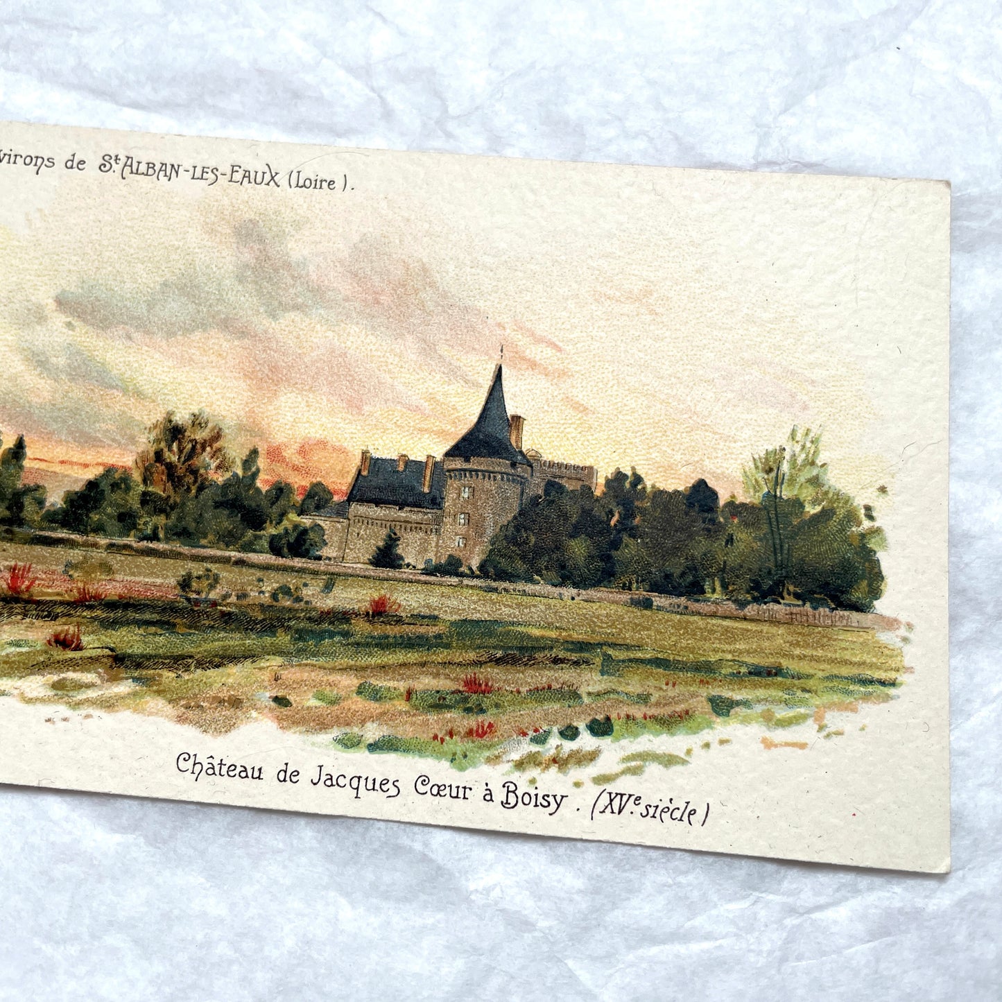 1900s - Vintage Postcard - French Castle Loire Valley Art - Louis Tauzin
