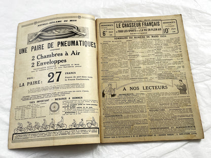 1920s – French Magazine - Le Chasseur Français - French vintage illustrated lifestyle & advertising publication