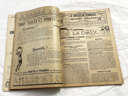 1920s – French Magazine - Le Chasseur Français - French vintage illustrated lifestyle & advertising publication