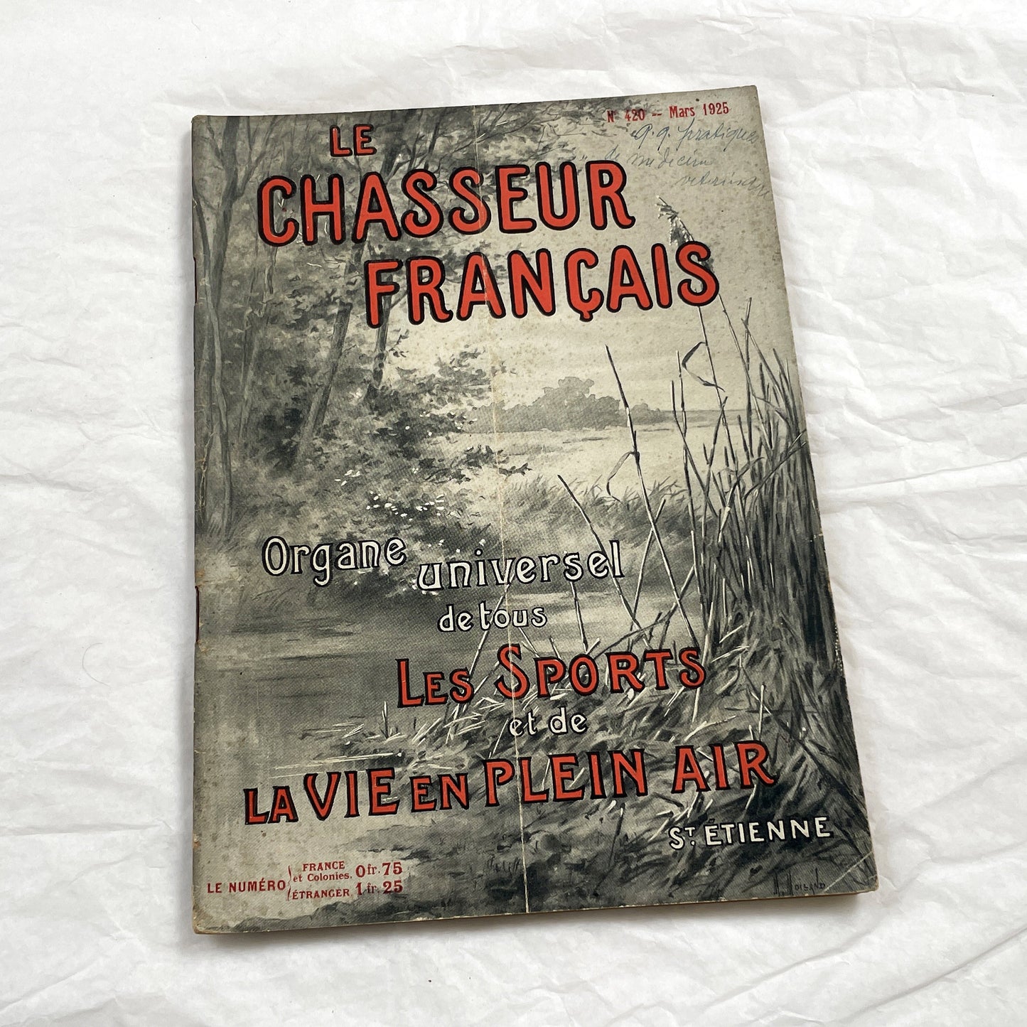 1920s – French Magazine - Le Chasseur Français - French vintage illustrated lifestyle & advertising publication