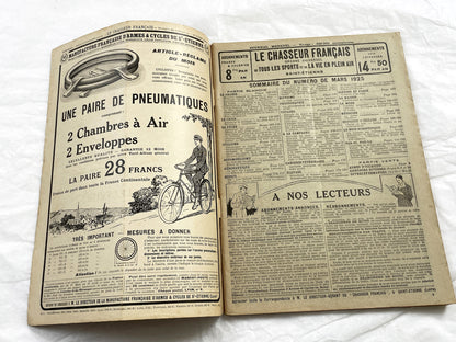 1920s – French Magazine - Le Chasseur Français - French vintage illustrated lifestyle & advertising publication