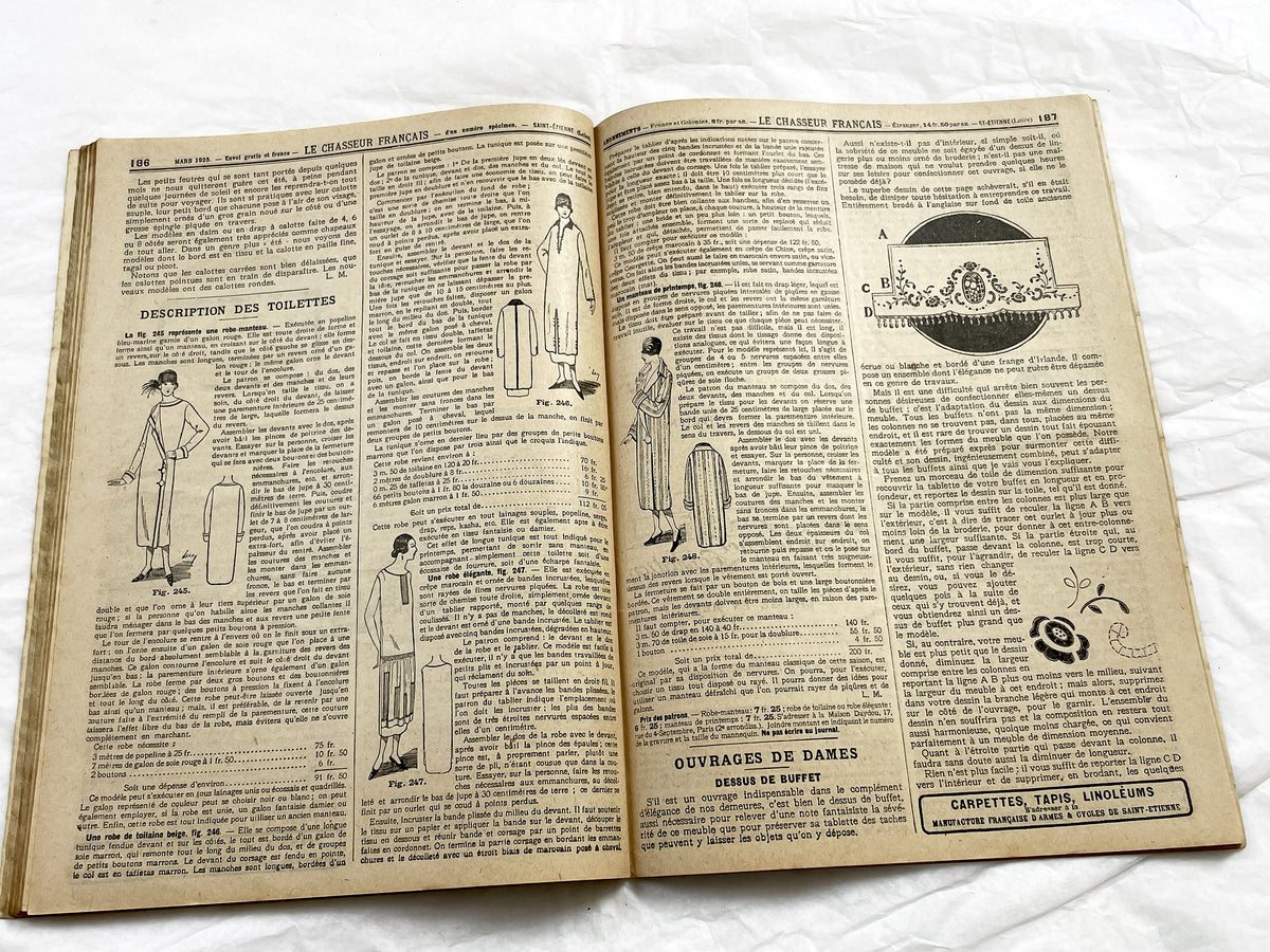 1920s – French Magazine - Le Chasseur Français - French vintage illustrated lifestyle & advertising publication