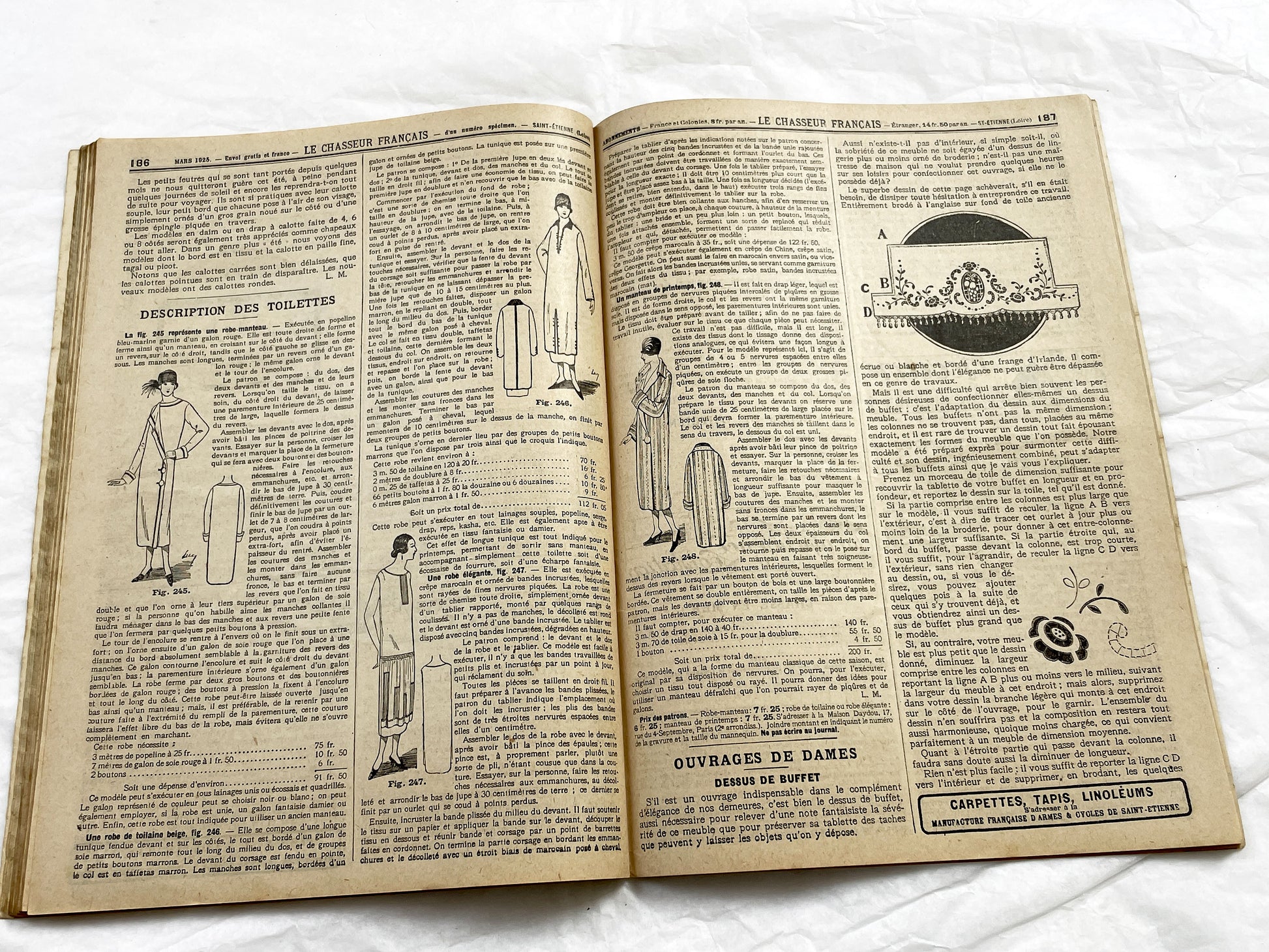 1920s – French Magazine - Le Chasseur Français - French vintage illustrated lifestyle & advertising publication