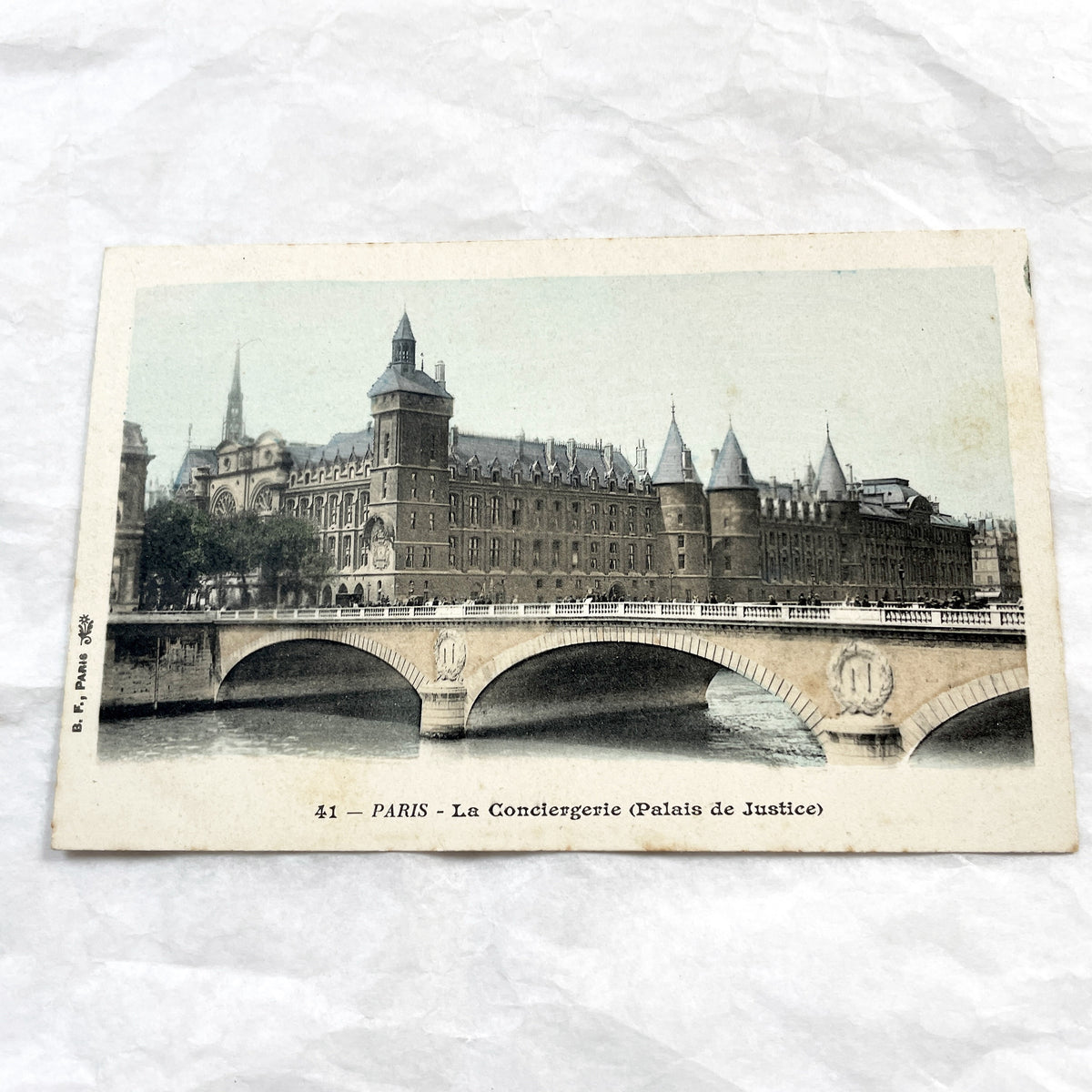 1900s - Vintage Paris Postcard - La Conciergerie - Palais De Justice - Seine River Scene - Historic French Architecture - Collectible