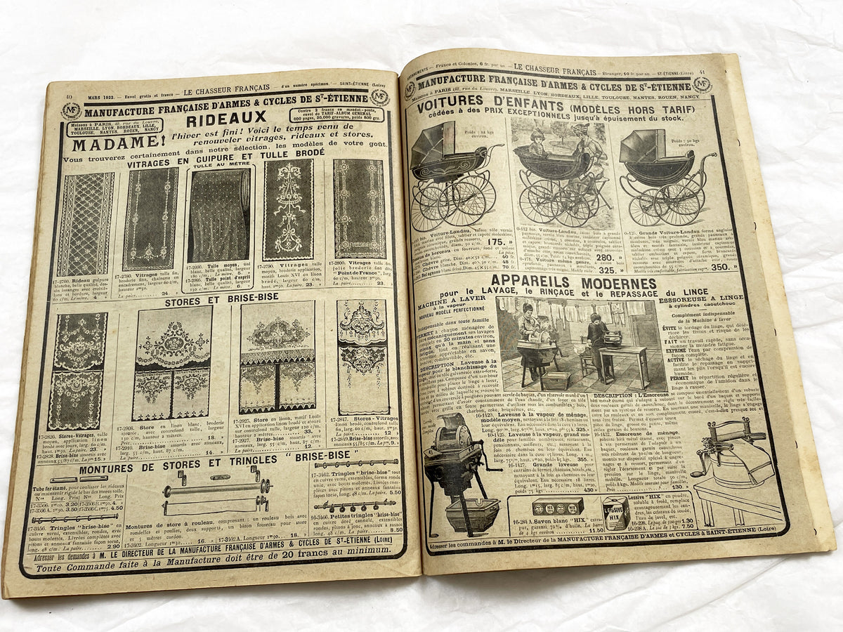 1920s – French Magazine - Le Chasseur Français - French vintage illustrated lifestyle & advertising publication