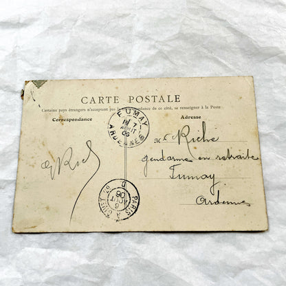 1900s - Vintage Paris Postcard Notre Dame Cathedral - Seine River View - Historic French Ephemera - Collectible