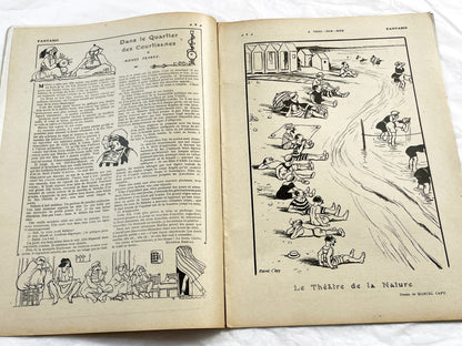 1920s - French magazine "Fantasio" with articles, photos, advertising, etc. - 1922 - 30 pages - Two pages missing