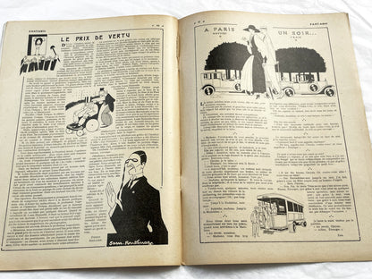 1920s - French magazine "Fantasio" with articles, photos, advertising, etc. - 1922 - 30 pages - Two pages missing