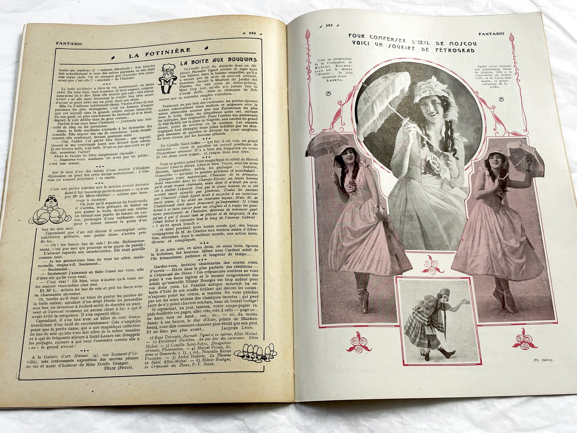 1920s - French magazine "Fantasio" with articles, photos, advertising, etc. - 1922 - 36 pages