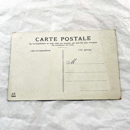 1900s - Vintage Postcard Paris Notre Dame Cathedral - Historic French Architecture Landmark - Horse Carriage Scene Antique Collectible