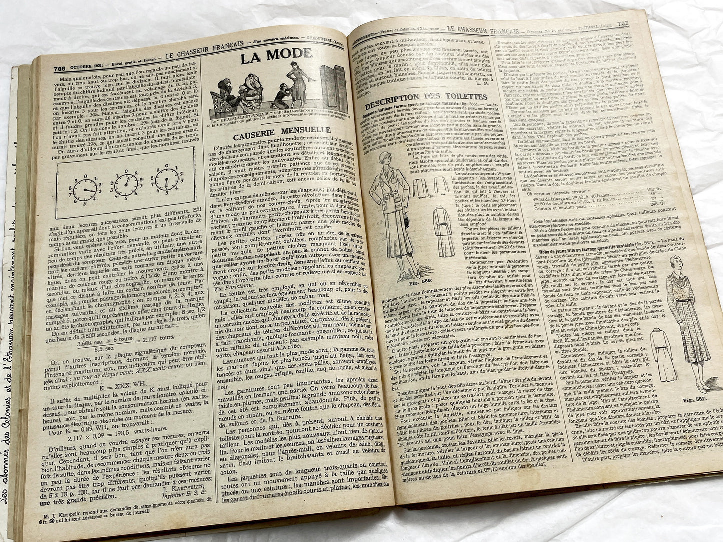 1930s – French Magazine - Le Chasseur Français - French vintage illustrated lifestyle & advertising publication
