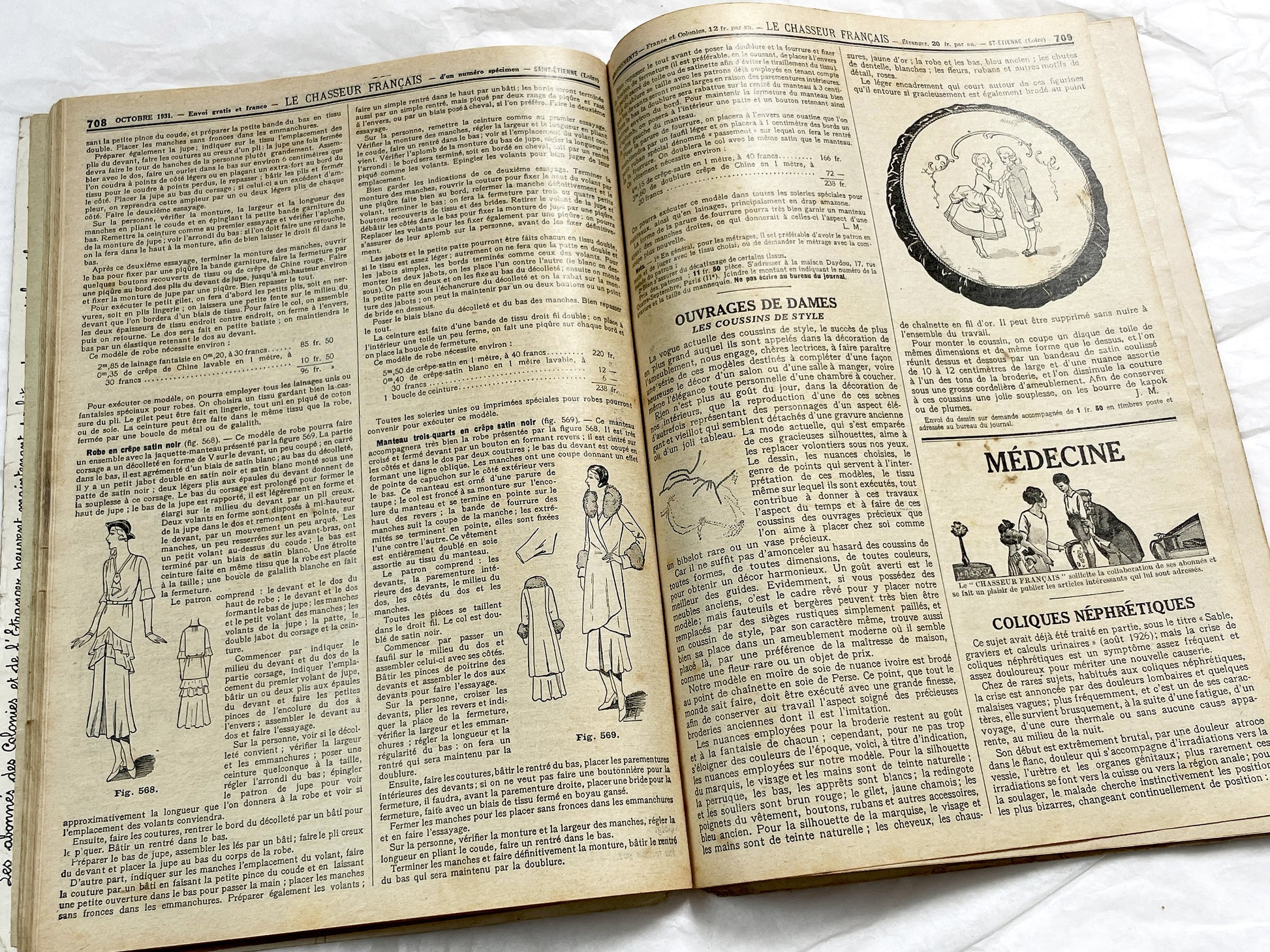 1930s – French Magazine - Le Chasseur Français - French vintage illustrated lifestyle & advertising publication