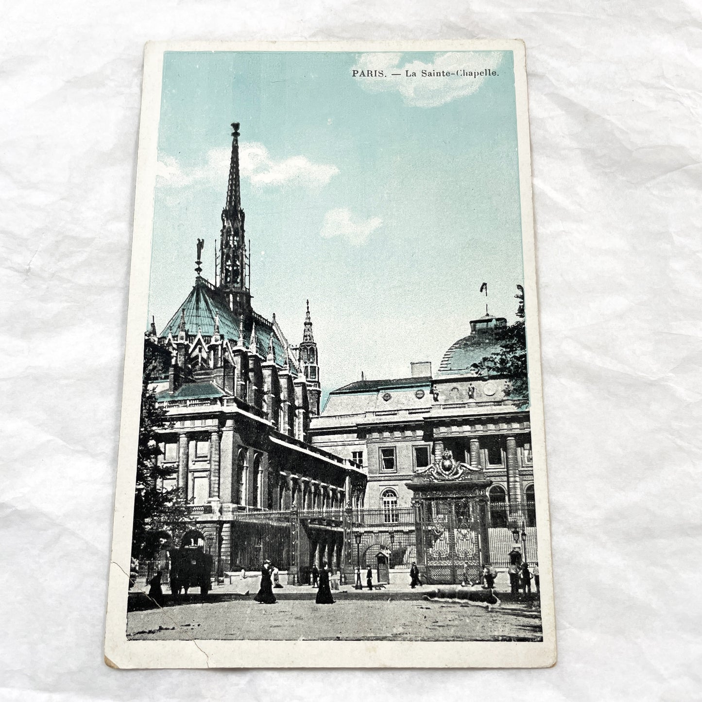 1900s - Vintage Paris Postcard - La Sainte-Chapelle Historical View - Grand Gothic Architecture - French Landmark