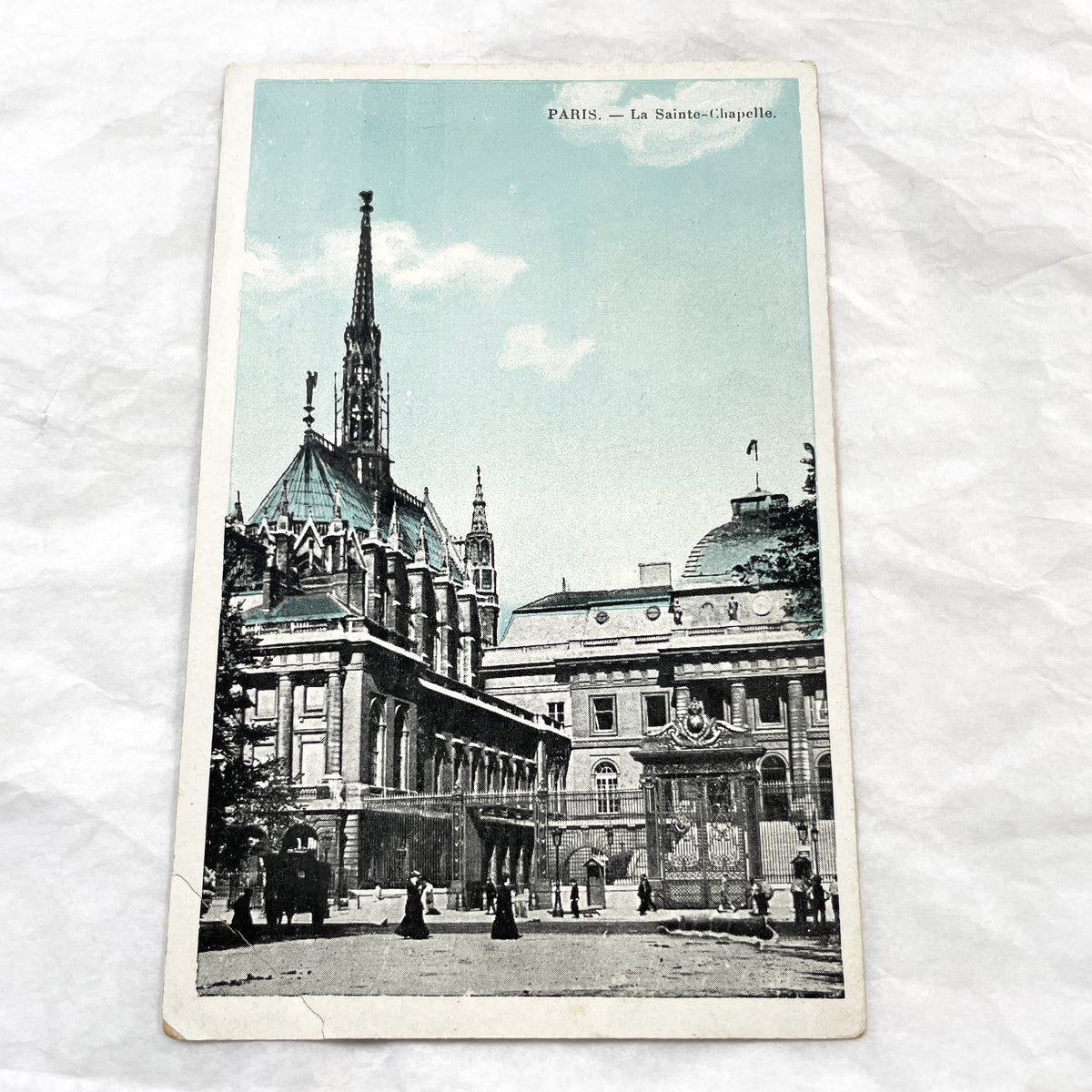 1900s - Vintage Paris Postcard - La Sainte-Chapelle Historical View - Grand Gothic Architecture - French Landmark