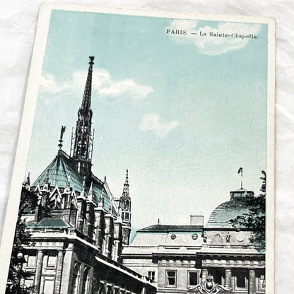 1900s - Vintage Paris Postcard - La Sainte-Chapelle Historical View - Grand Gothic Architecture - French Landmark