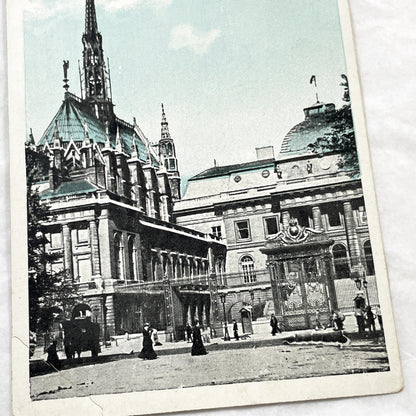 1900s - Vintage Paris Postcard - La Sainte-Chapelle Historical View - Grand Gothic Architecture - French Landmark