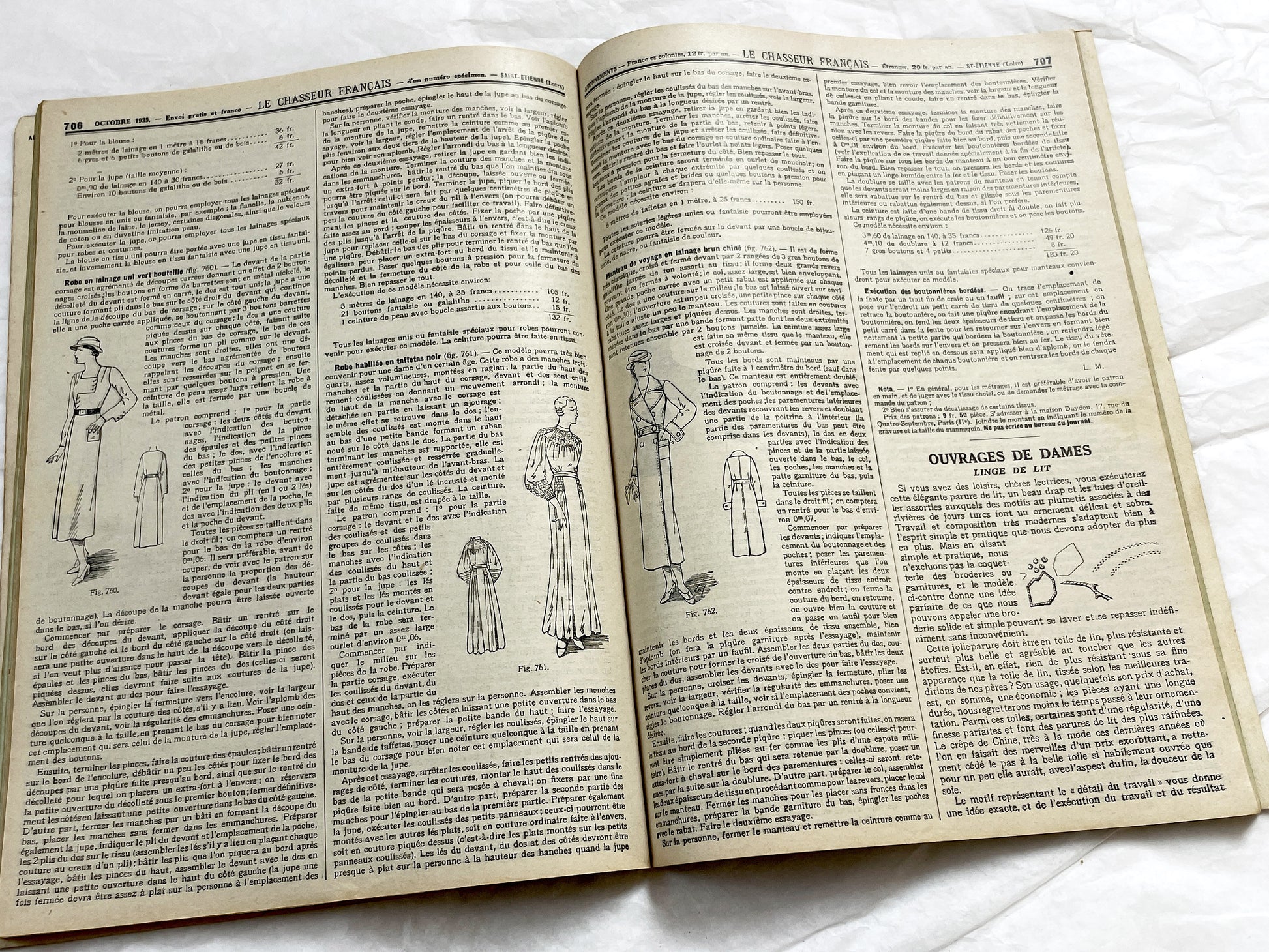 1930s – French Magazine - Le Chasseur Français - French vintage illustrated lifestyle & advertising publication