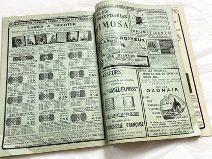 1930s – French Magazine - Le Chasseur Français - French vintage illustrated lifestyle & advertising publication