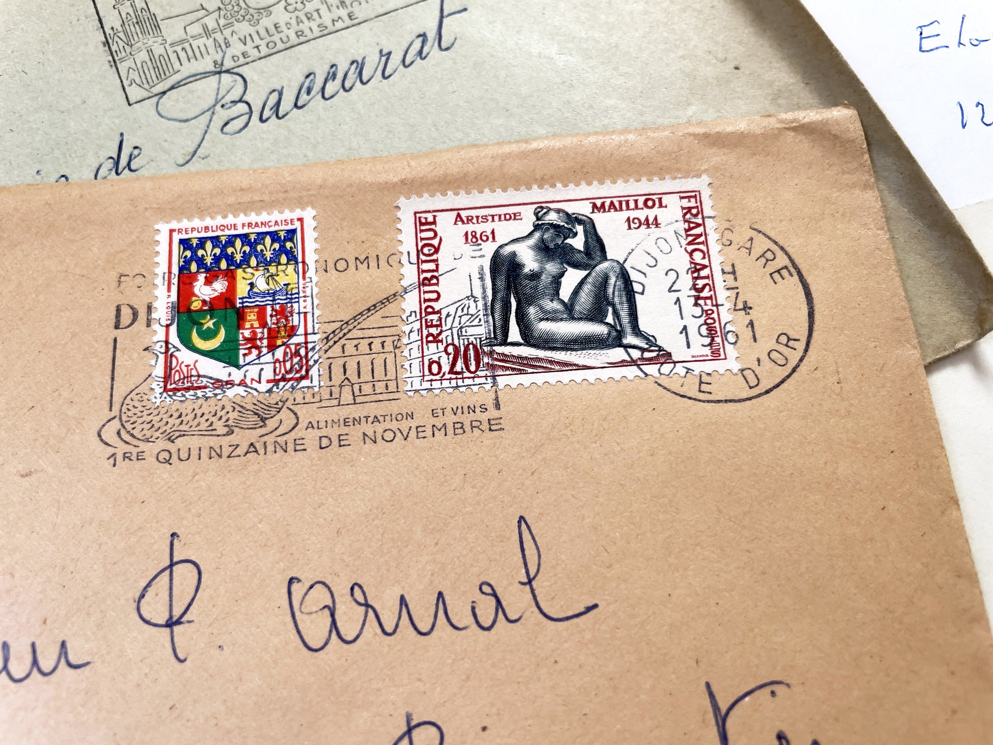 1960s - Lot of 20 Vintage French Envelopes – 1960s Ephemera for Junk Journals, Collage & Paper Crafts