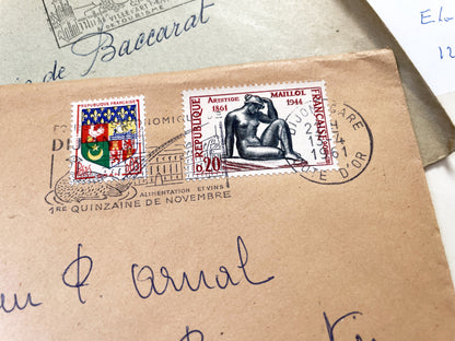 1960s - Lot of 20 Vintage French Envelopes – 1960s Ephemera for Junk Journals, Collage & Paper Crafts