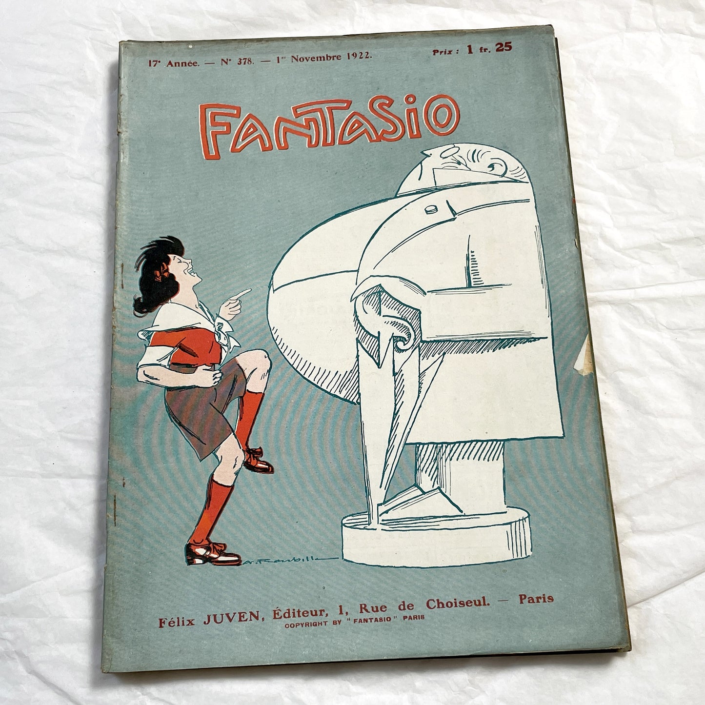 1920s - French magazine "Fantasio" with articles, photos, advertising, etc. - 1922 - 36 pages
