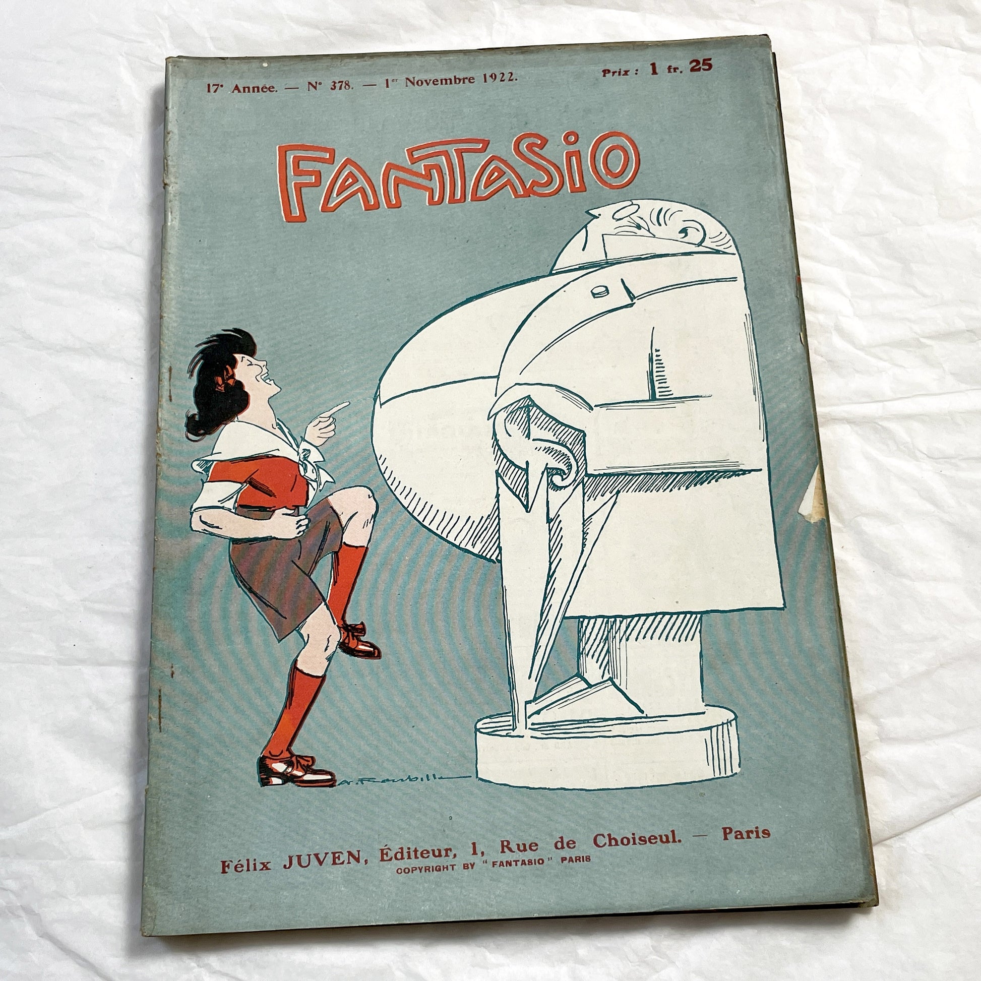 1920s - French magazine "Fantasio" with articles, photos, advertising, etc. - 1922 - 36 pages