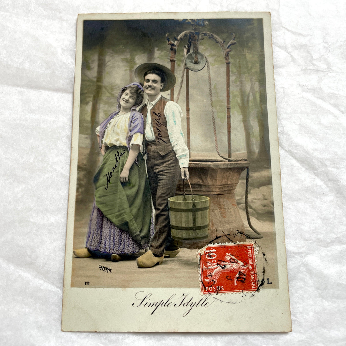 1910s - French Postcard - Romantic Couple