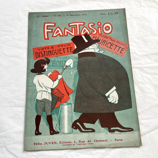 1920s - French magazine "Fantasio" with articles, photos, advertising, etc. - 1922 - 36 pages