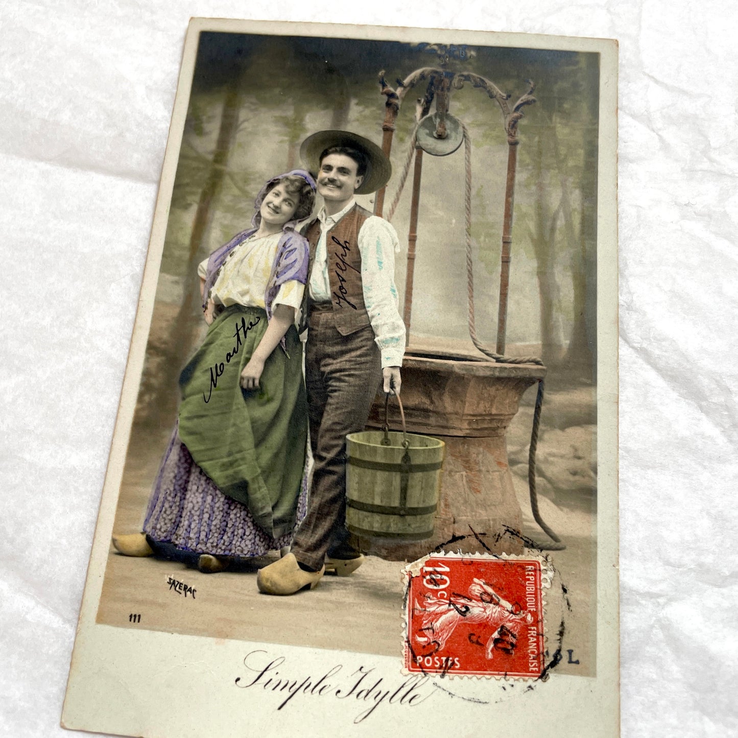 1910s - French Postcard - Romantic Couple