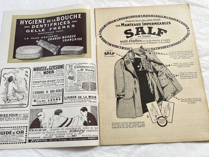 1920s - French magazine "Fantasio" with articles, photos, advertising, etc. - 1922 - 36 pages