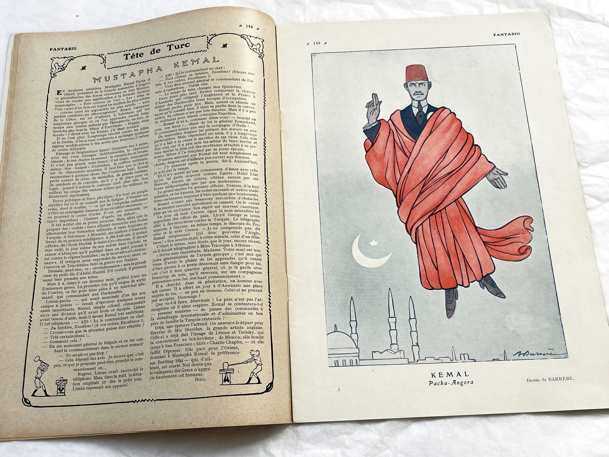 1920s - French magazine "Fantasio" with articles, photos, advertising, etc. - 1922 - 36 pages