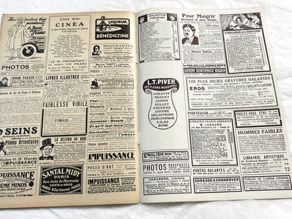 1920s - French magazine "Fantasio" with articles, photos, advertising, etc. - 1922 - 36 pages