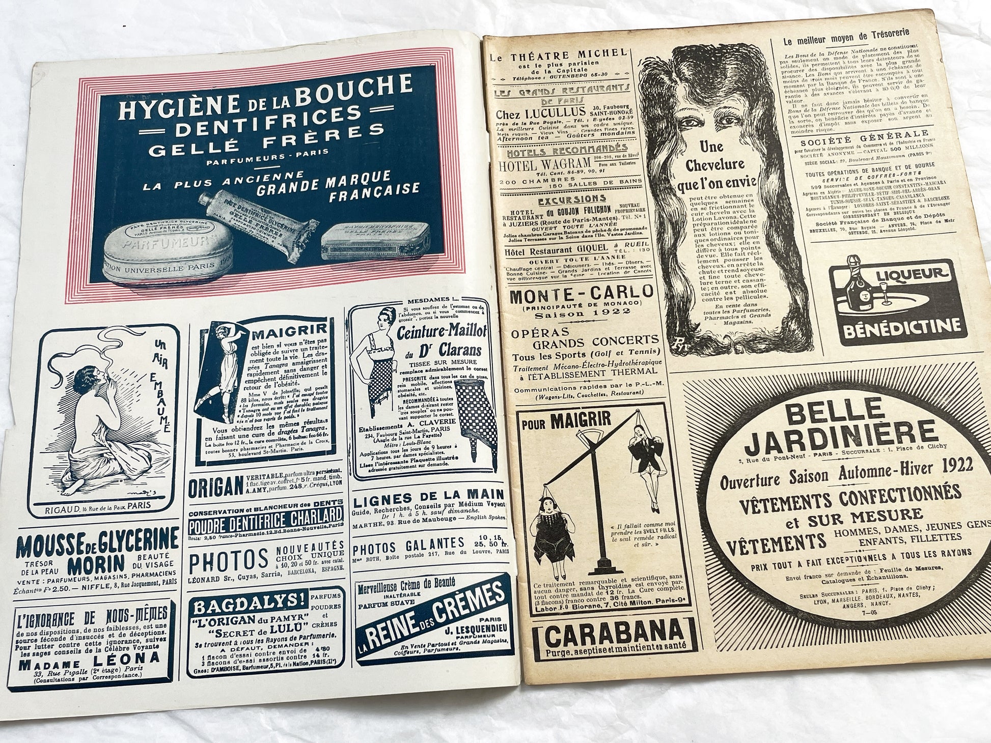 1920s - French magazine "Fantasio" with articles, photos, advertising, etc. - 1922 - 36 pages