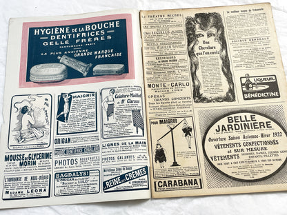 1920s - French magazine "Fantasio" with articles, photos, advertising, etc. - 1922 - 36 pages