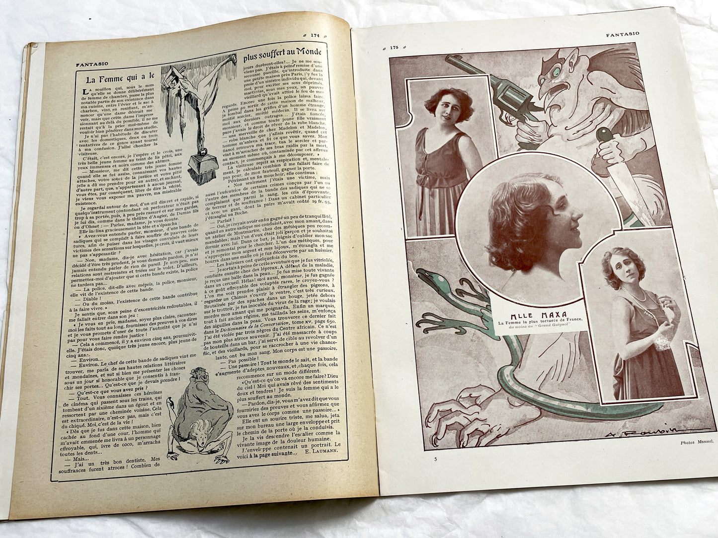 1920s - French magazine "Fantasio" with articles, photos, advertising, etc. - 1922 - 36 pages