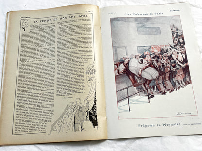 1920s - French magazine "Fantasio" with articles, photos, advertising, etc. - 1922 - 36 pages