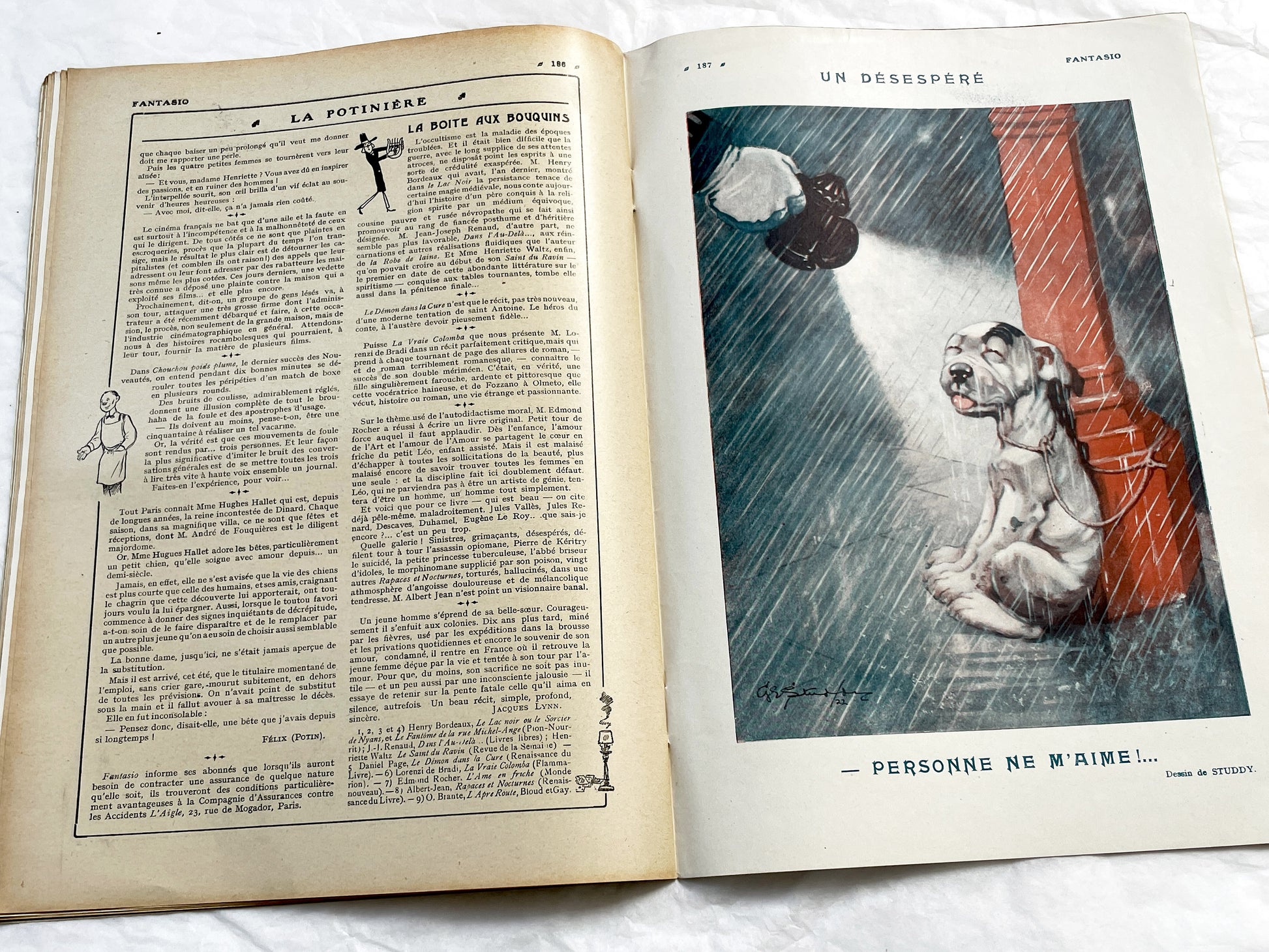 1920s - French magazine "Fantasio" with articles, photos, advertising, etc. - 1922 - 36 pages