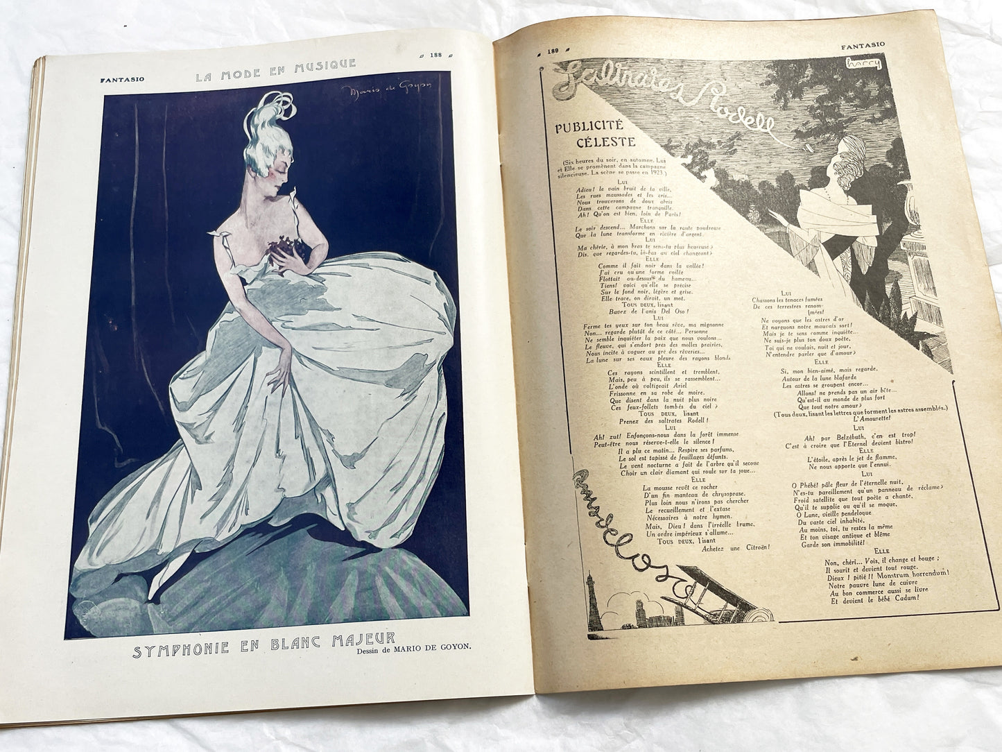 1920s - French magazine "Fantasio" with articles, photos, advertising, etc. - 1922 - 36 pages