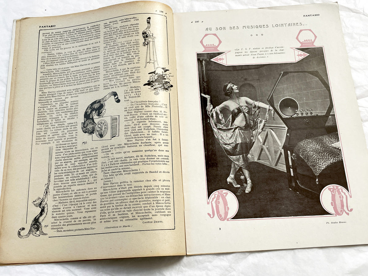 1920s - French magazine "Fantasio" with articles, photos, advertising, etc. - 1922 - 36 pages