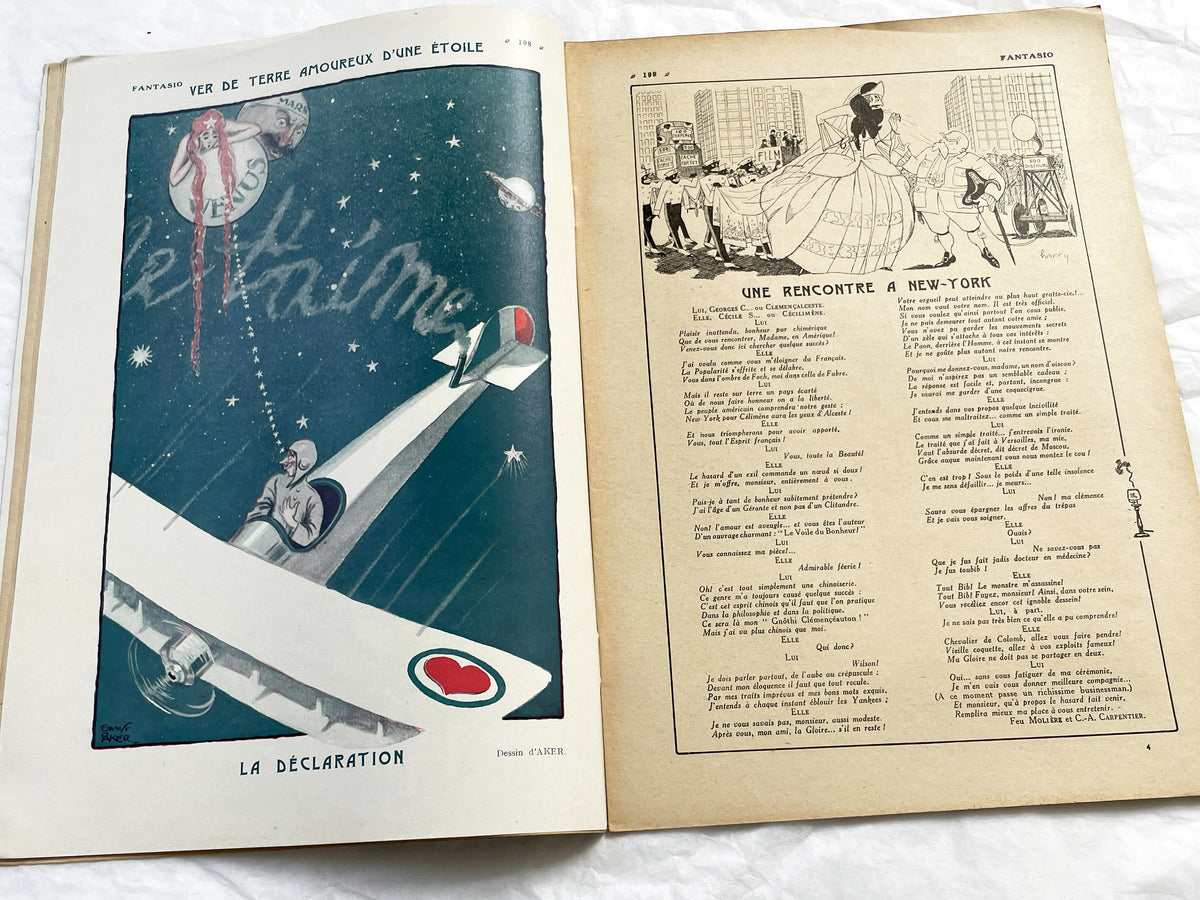 1920s - French magazine "Fantasio" with articles, photos, advertising, etc. - 1922 - 36 pages